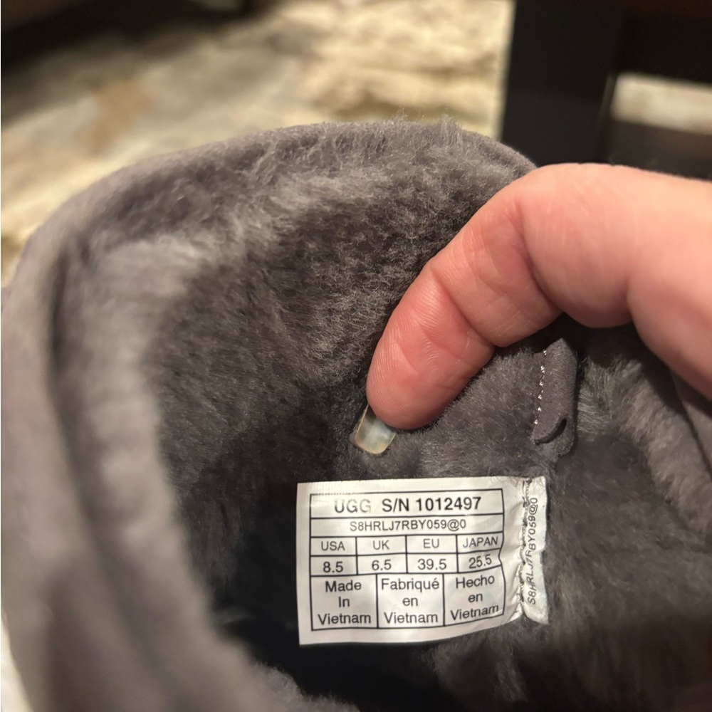 UGG Charcoal Gray Shearling-Lined Boot - image 2